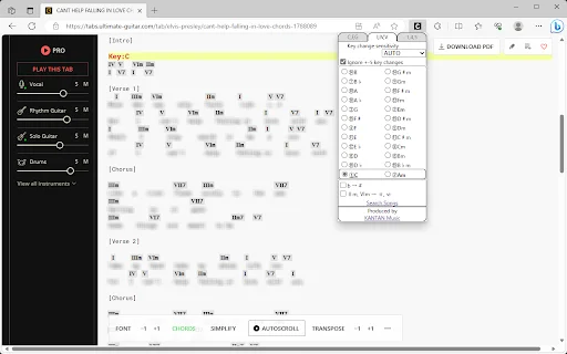 KANTAN Chord: Ubah Chord Lagu ke Nashville Number System Mudah - Screenshot 2