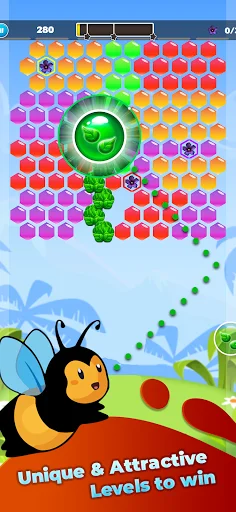 Download Bubble Honey Shooter Terbaru – Game Puzzle Gratis - Screenshot 7
