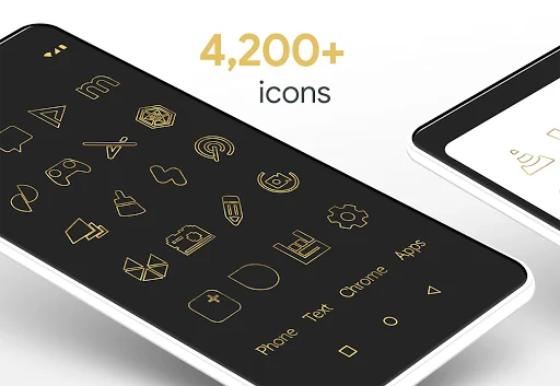 Download Lines Gold Pro Terbaru – Ikon Mewah & Widget Keren - Screenshot 2