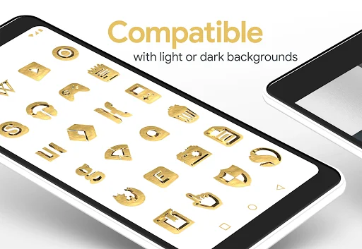 Download Solid Gold Pro Icon Pack Terbaru – Ikon 3D Mewah Gratis - Screenshot 9