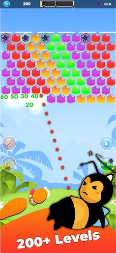 Download Bubble Honey Shooter Terbaru – Game Puzzle Gratis - Screenshot 4