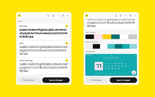 Fontpair: Identifikasi Font & Warna Website – Unduh Gratis - Screenshot 1