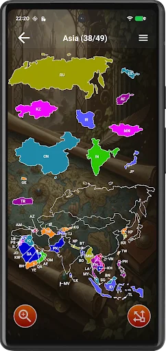 Asia Map Puzzle – Master Asian Geography with Fun Map Puzzles - Screenshot 1