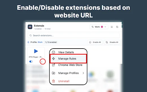 Download Extensio Manager Chrome – Kelola Ekstensi Lebih Cepat - Screenshot 2