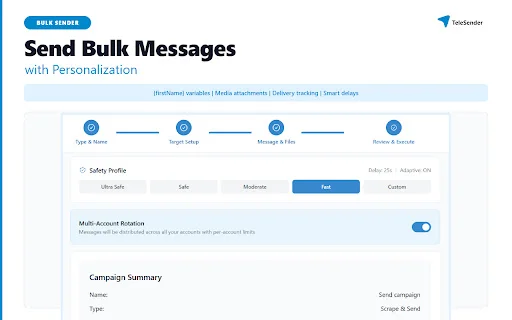 TeleSender: Alat Pemasaran Telegram AI Terbaik & Bulk Sender - Screenshot 2