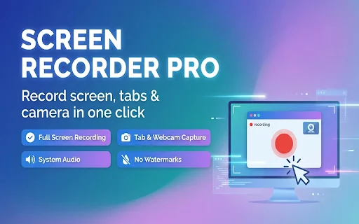 Screen Recorder Pro: Rekam Layar PC & Webcam Gratis - Screenshot 1