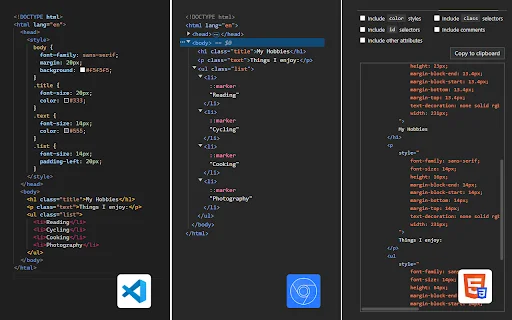 Download Copy HTML with CSS – Salin Elemen & CSS dengan Mudah - Screenshot 1