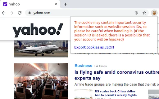 Export Cookie JSON untuk Puppeteer – Ekspor Cookie Mudah - Screenshot 1
