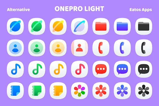 Download OneLight 8 – Icon Pack Terbaru – Ikon Estetik Gratis - Screenshot 9