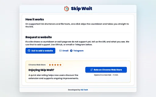 Skip Wait: Lewati Timer & Download Instan – Unduh Gratis - Screenshot 1