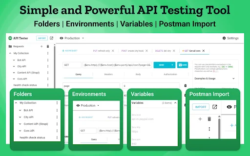 Download API Tester Chrome Terbaru – Alat Uji API Gratis & Cepat - Screenshot 1