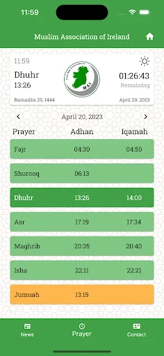 MAI Prayers App Download – Accurate Prayer Times for Muslims - Screenshot 1