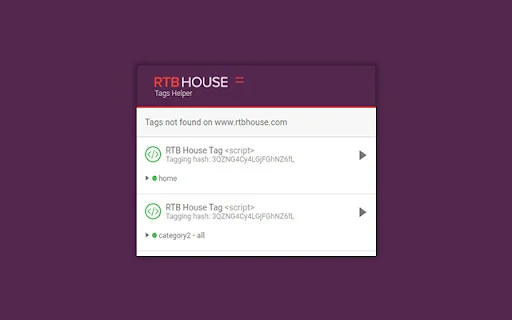 Download RTB House Tags Helper Terbaru – Cek Tag Gratis - Screenshot 1