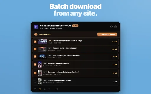 Download Video Downloader One-for-All – Simpan Video & Live Stream - Screenshot 5