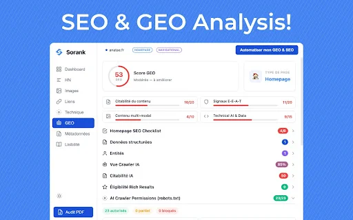 Download Sorank SEO & GEO Audit – Optimasi SEO & AI Terbaik - Screenshot 1