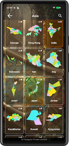 Asia Map Puzzle – Master Asian Geography with Fun Map Puzzles - Screenshot 2