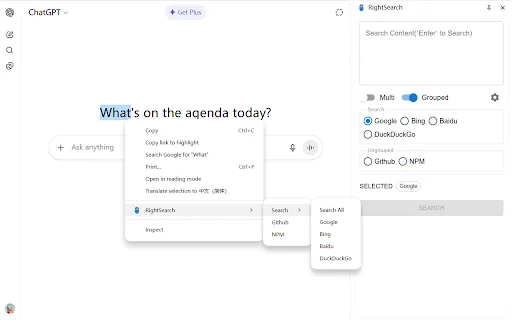 RightSearch: Powerful Custom Right-Click Context Menu Search - Screenshot 1